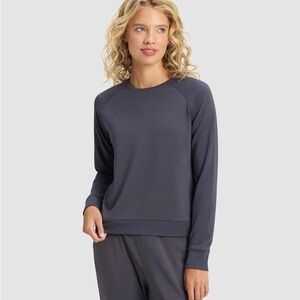 Cozy Earth Bamboo Crew Charcoal Sz L